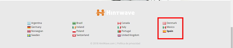 cambiar idioma hintwave