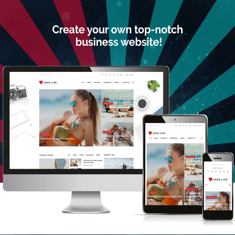 Love Life - Tema de WordPress para Página Personal